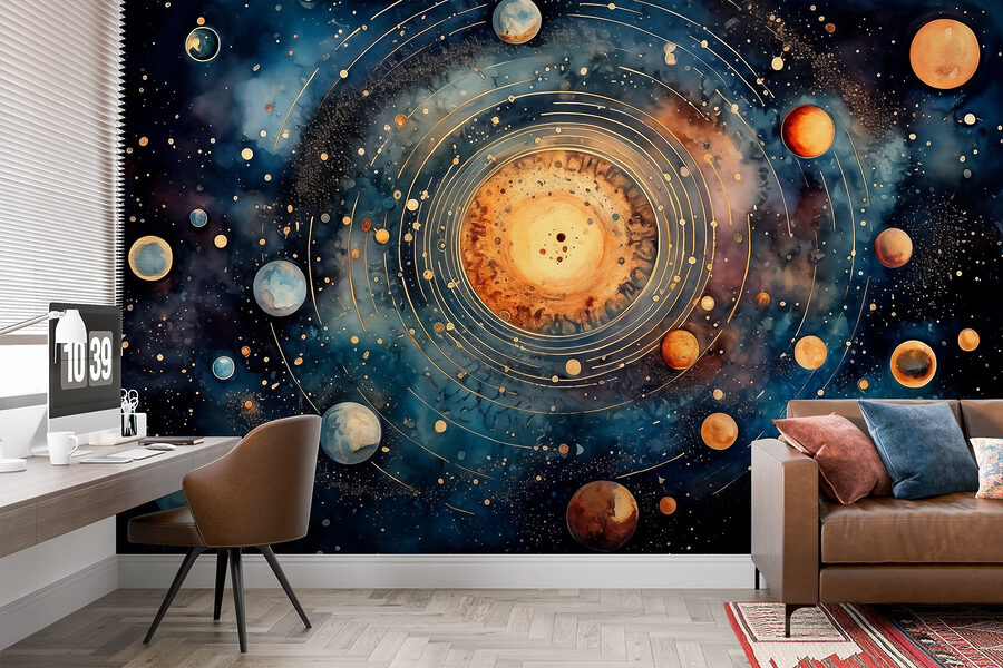 Fototapeta Malování planet ve vesmíru - Image 4