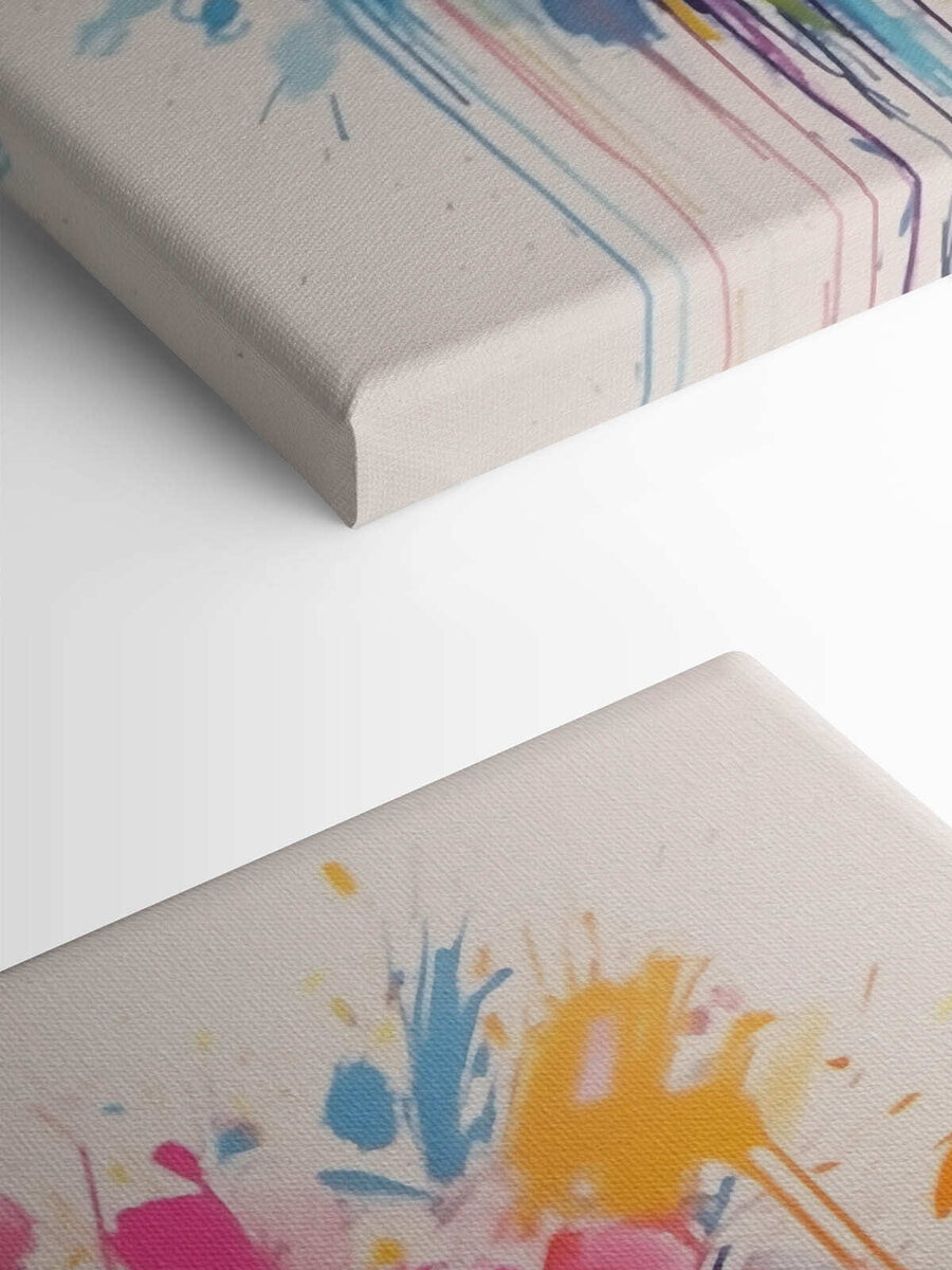 Painting of flowers on a white background Painting of flowers on a white background