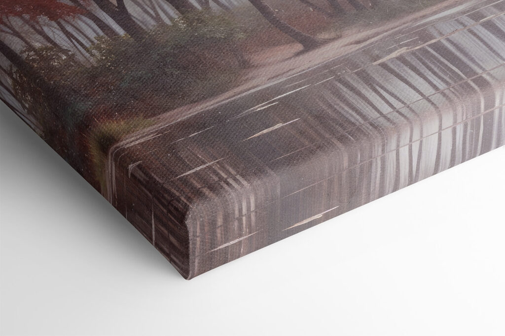 Water body with trees and a cloudy sky