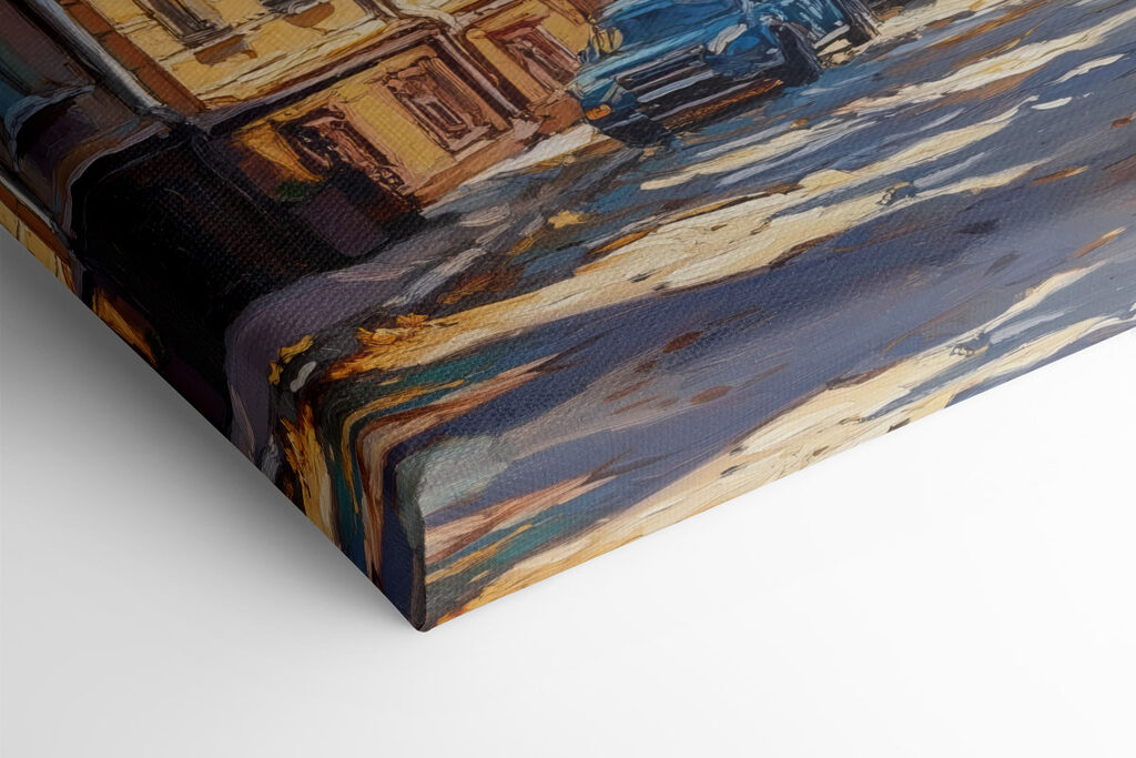 Street with cars parked on it