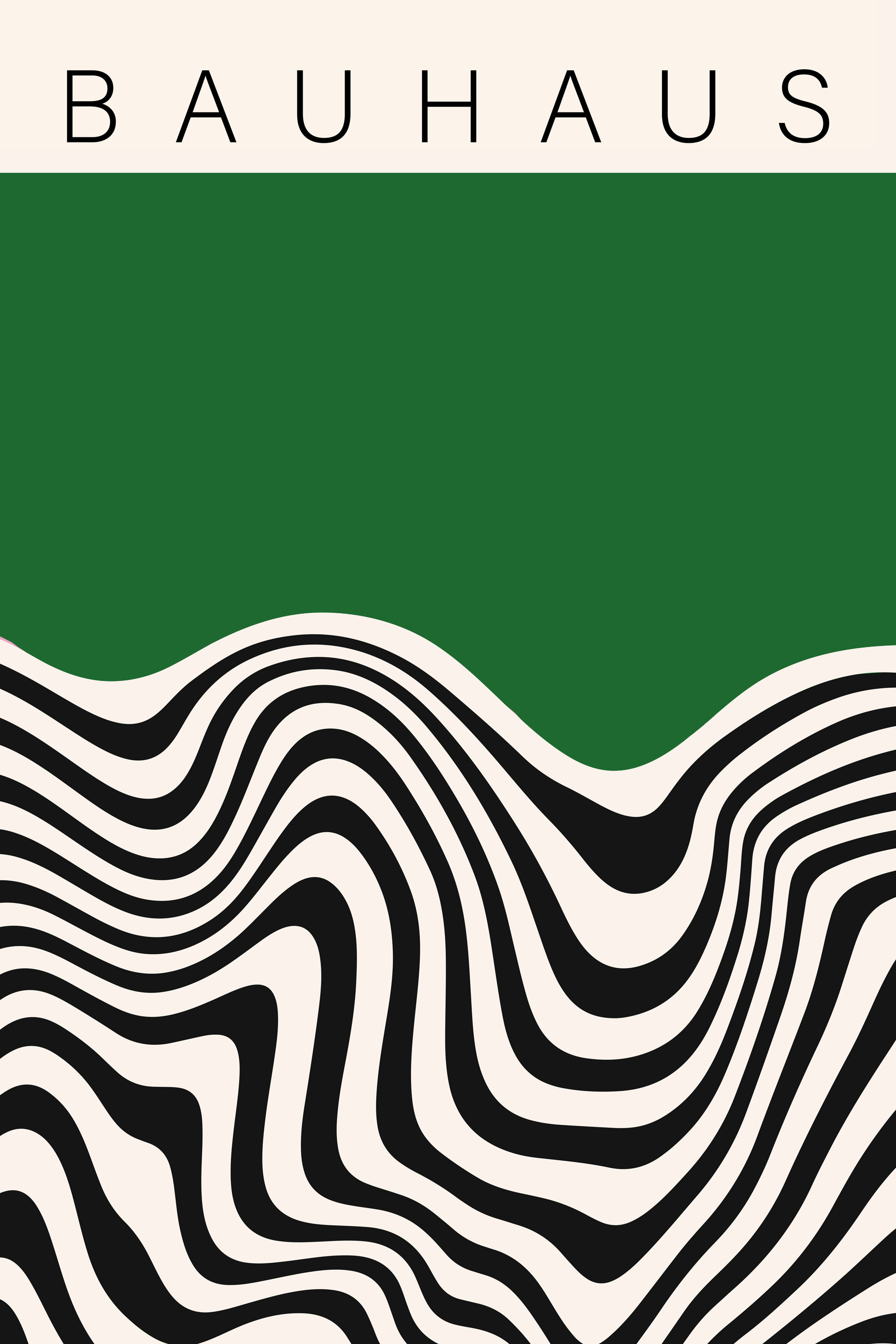 Black and white wavy lines