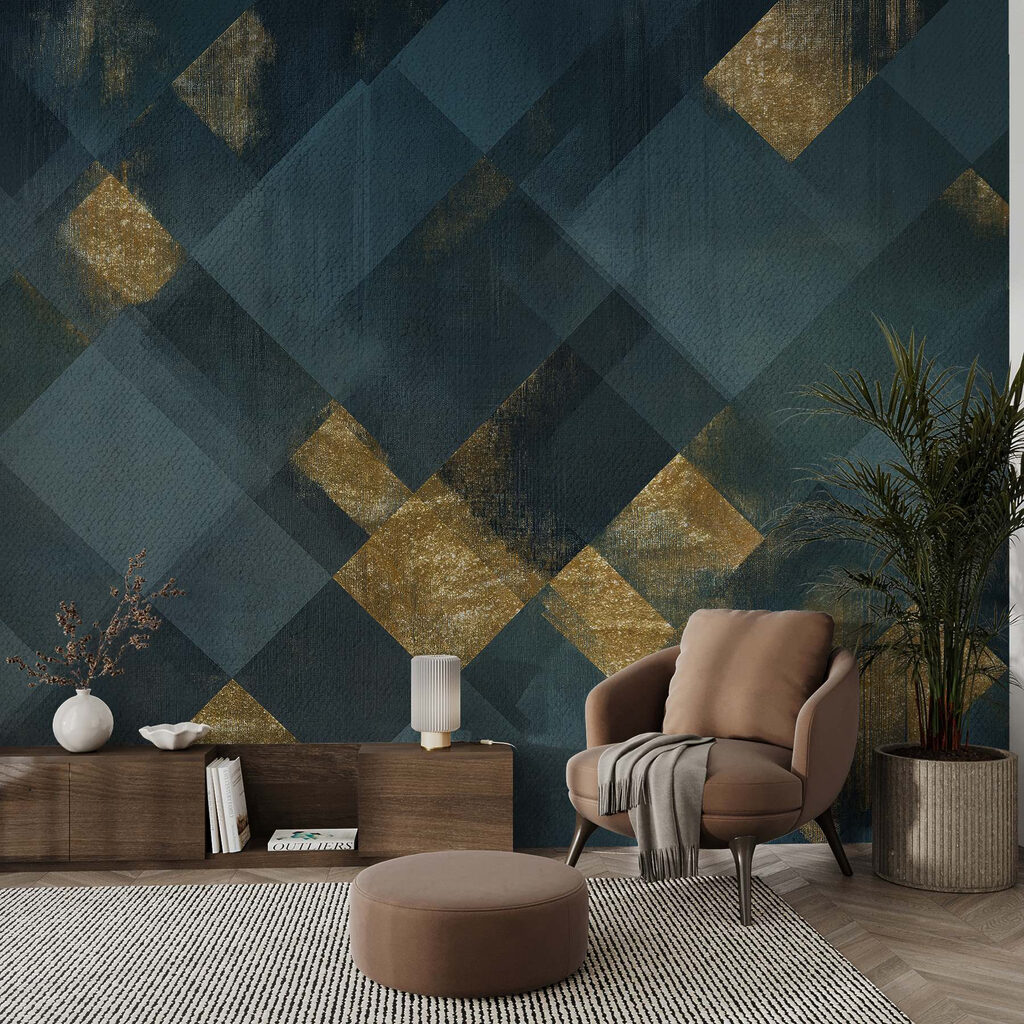 Artistic geometric pattern with contrast