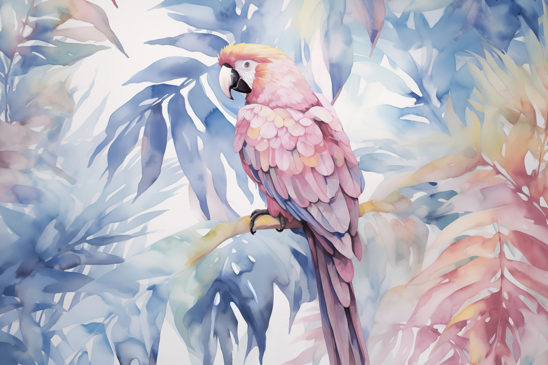 Colorful bird on a branch Colorful bird on a branch