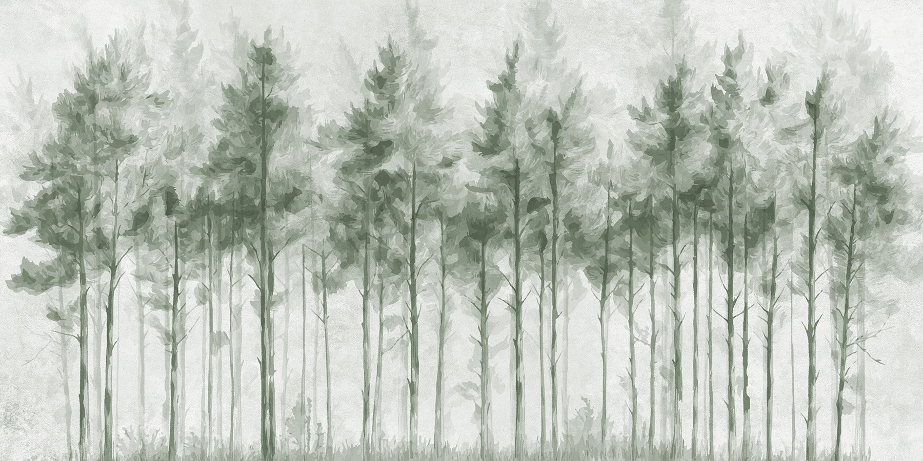Group of trees in a forest