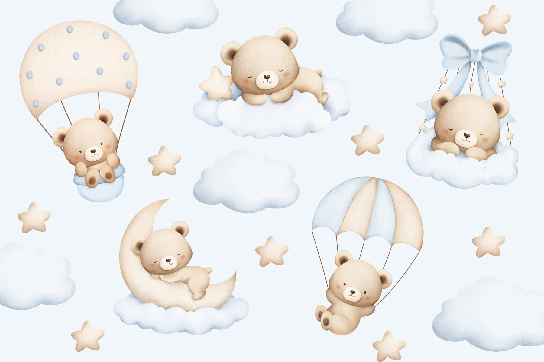 Seamless pattern of teddy bears Seamless pattern of teddy bears