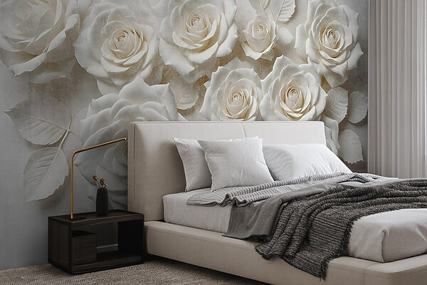 Group of white roses