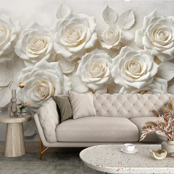 Group of white roses
