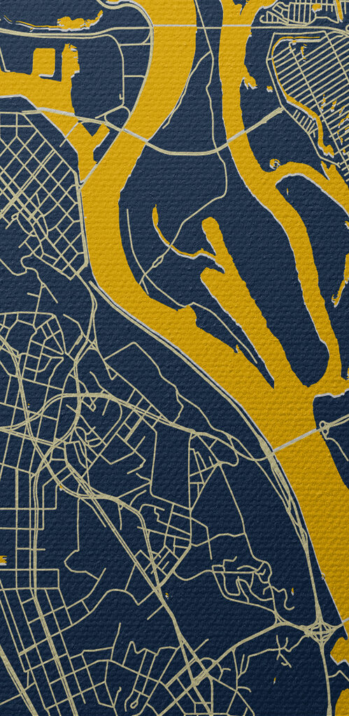 Map of a city Map of a city