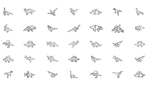 Sbírka zvířat origami Sbírka zvířat origami
