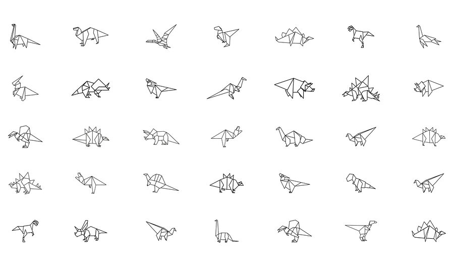 Sbírka zvířat origami