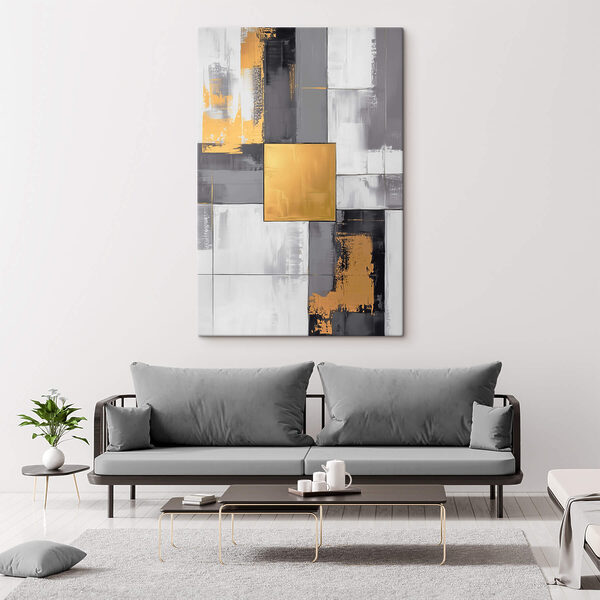 Abstraktní elegance v neutrálních tónech Abstraktní elegance v neutrálních tónech