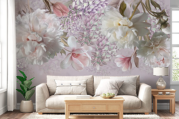 Delicate blooms in soft pastel hues Delicate blooms in soft pastel hues