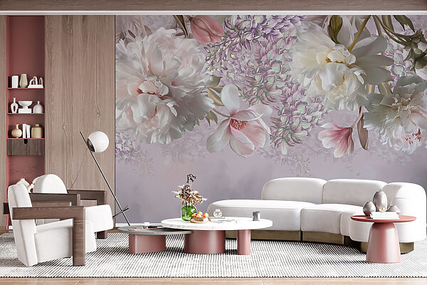 Delicate blooms in soft pastel hues Delicate blooms in soft pastel hues