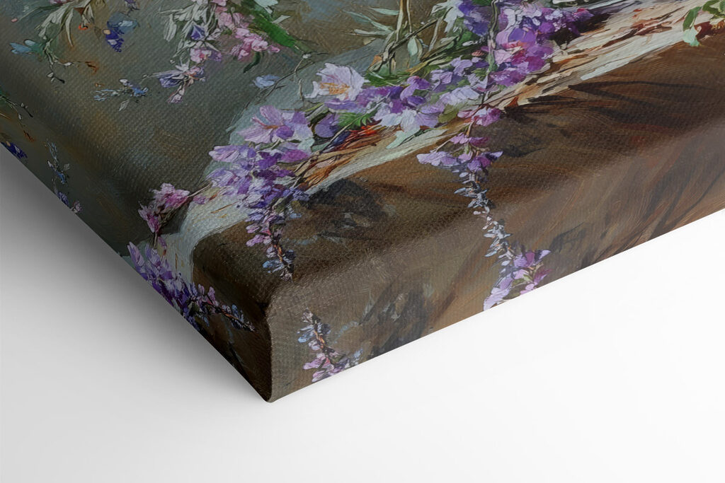 Painting of flowers in a vase Painting of flowers in a vase