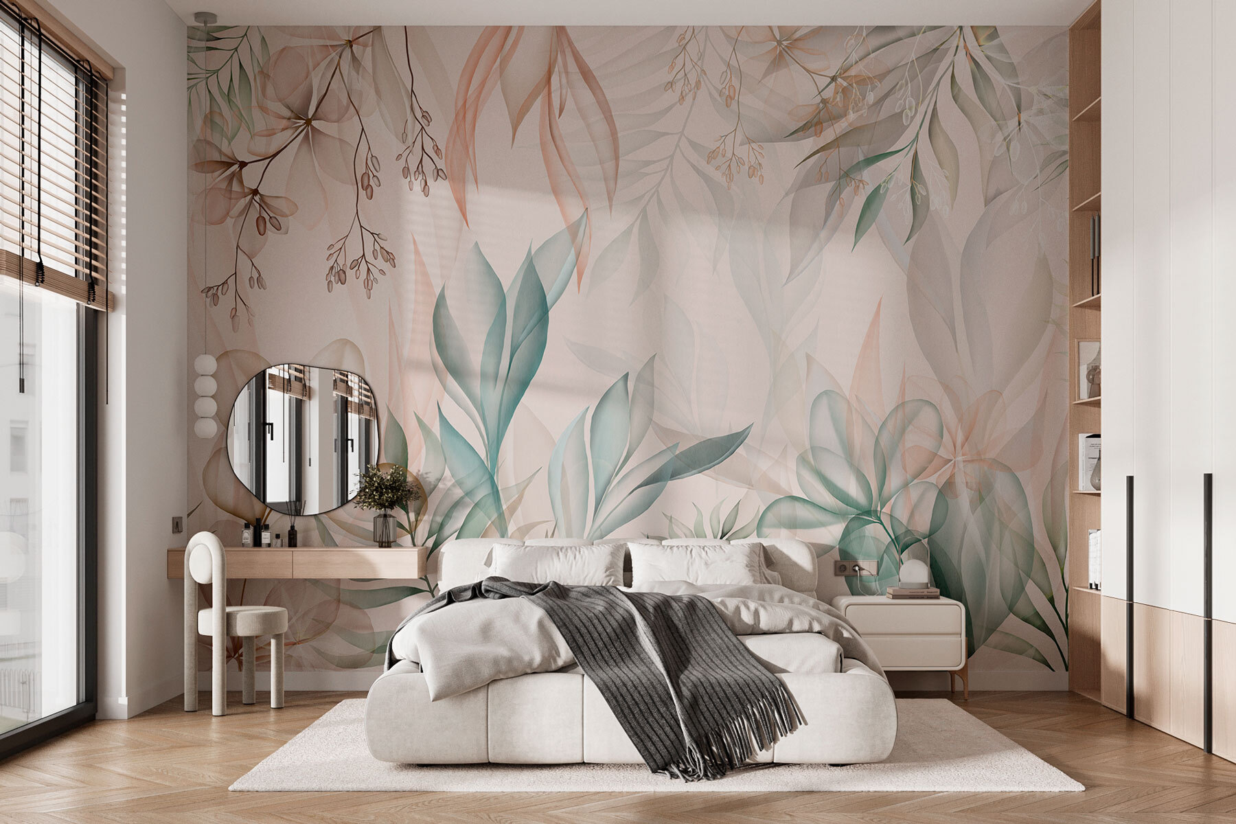 Delicate leaves in soft hues Delicate leaves in soft hues