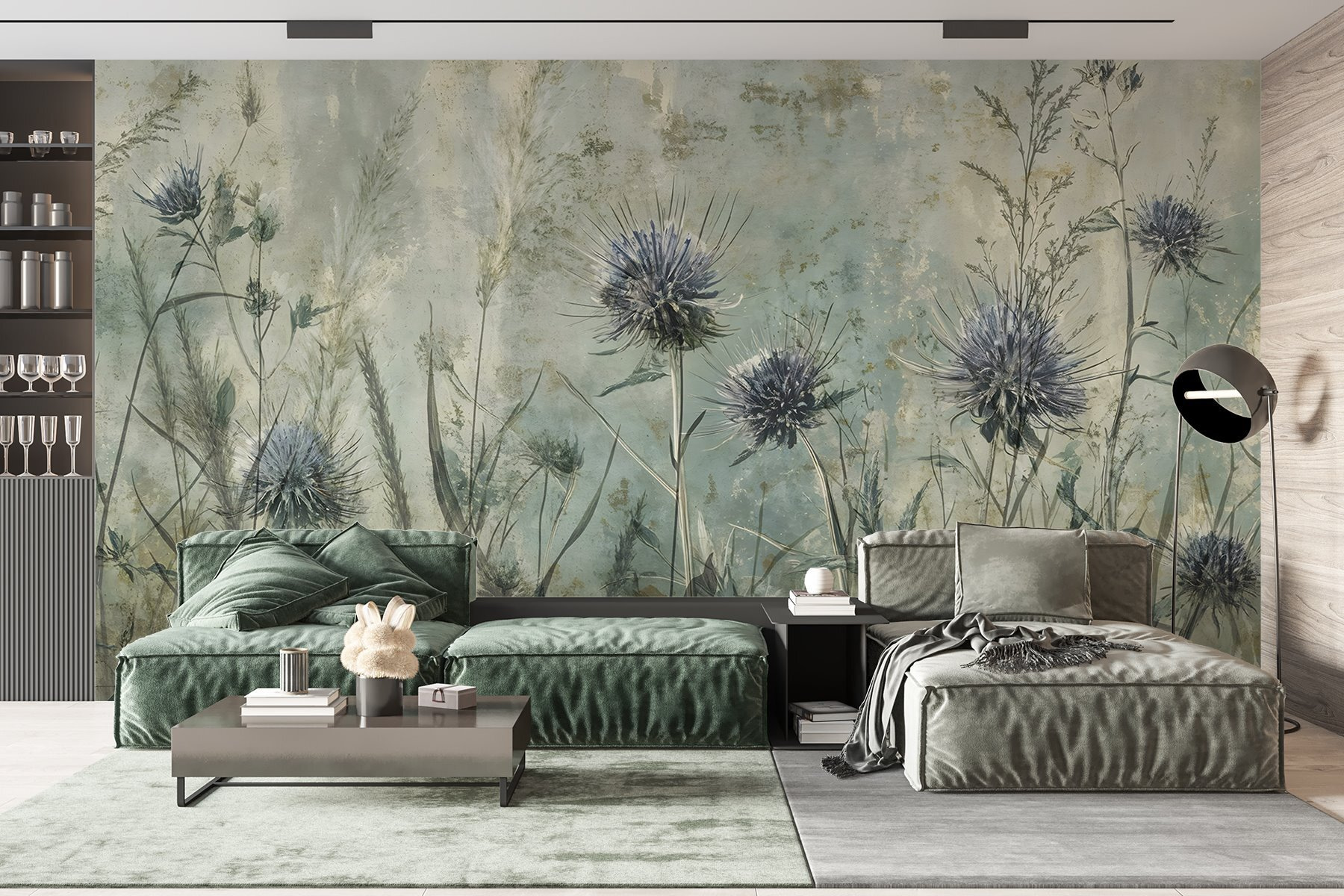 Painting of flowers and plants