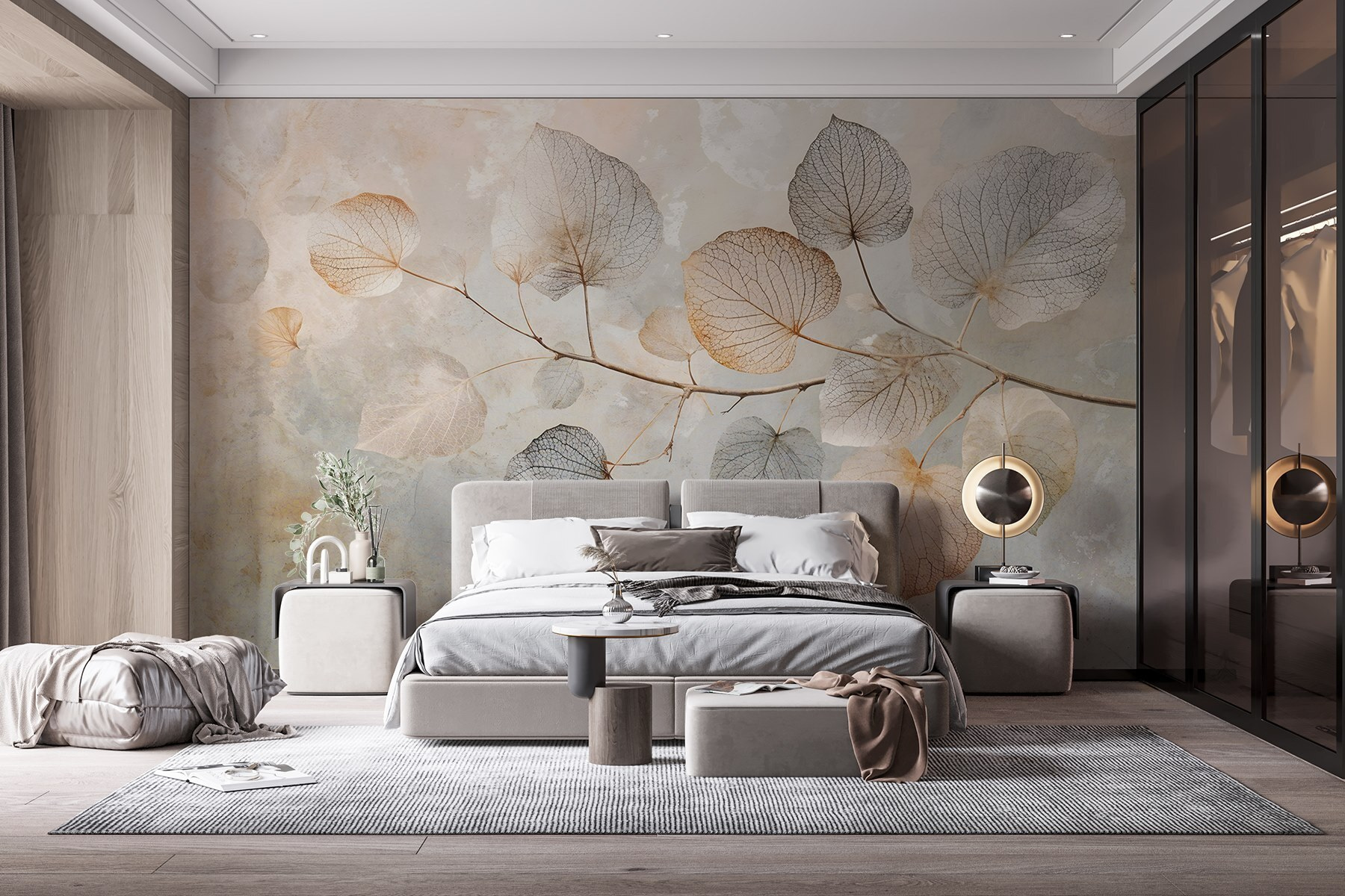 Branch with leaves on it Branch with leaves on it