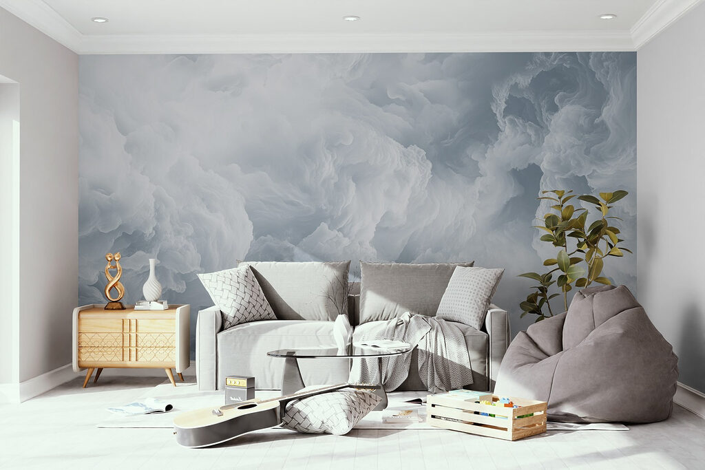 Serene sky of soft clouds