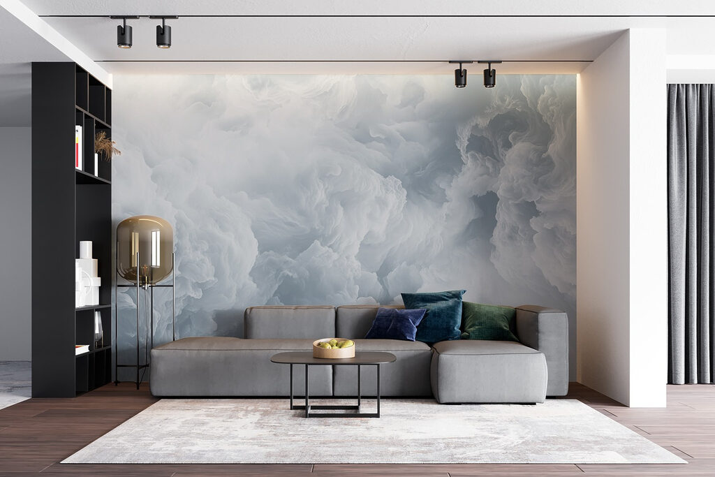 Serene sky of soft clouds