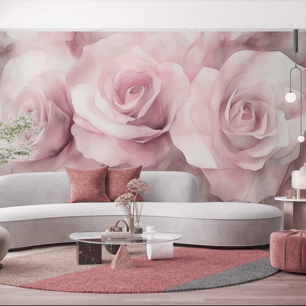 Group of pink roses Group of pink roses