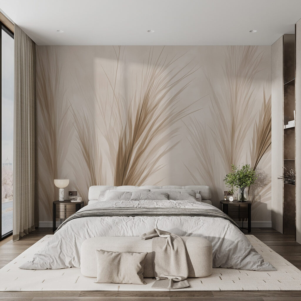 Delicate grass against a soft background