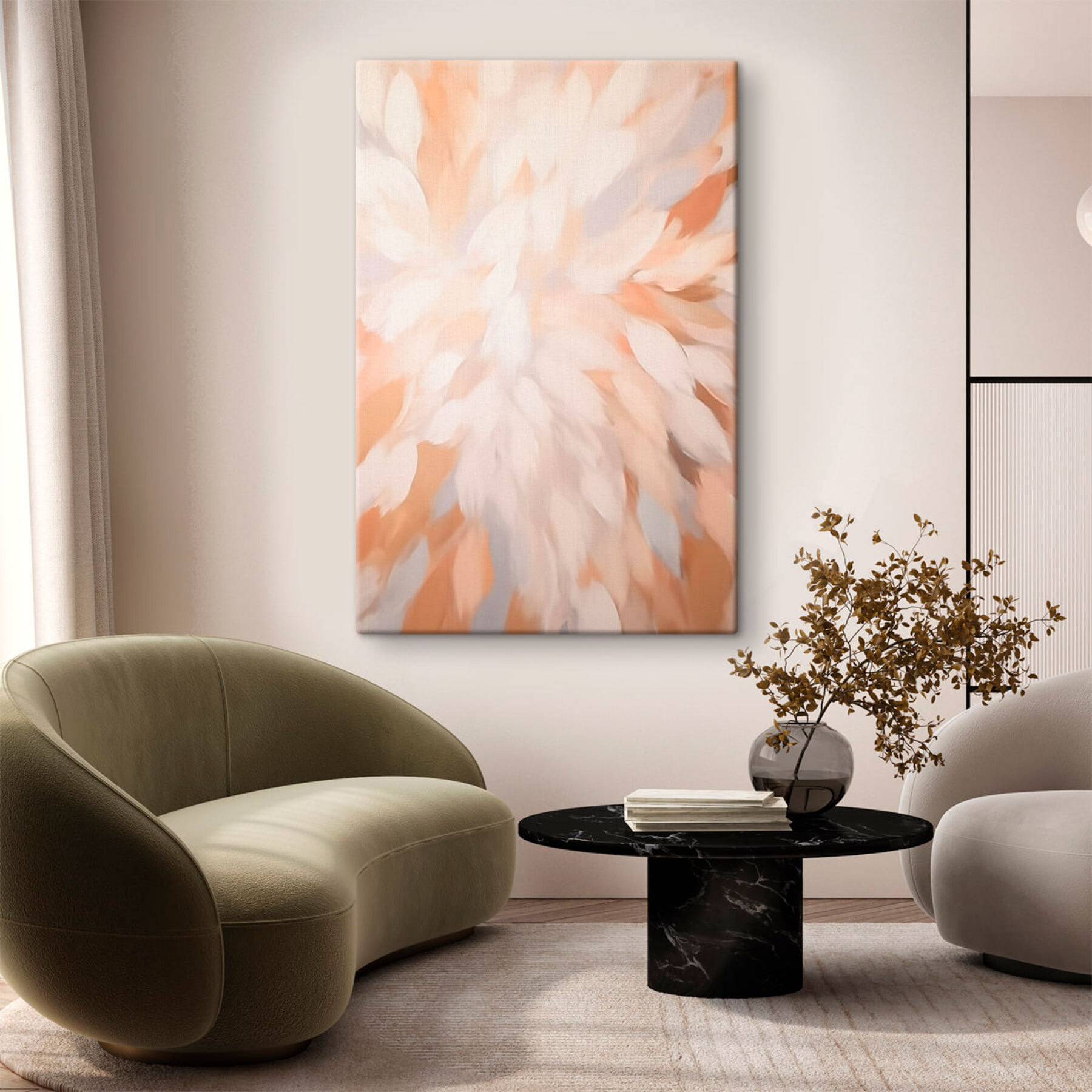 Soft hues blended in gentle harmony