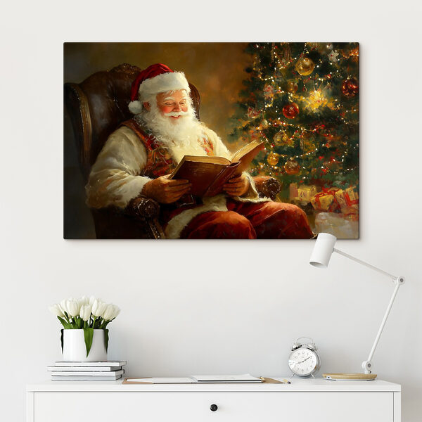 Obraz Santy čtoucího knihu Obraz Santy čtoucího knihu