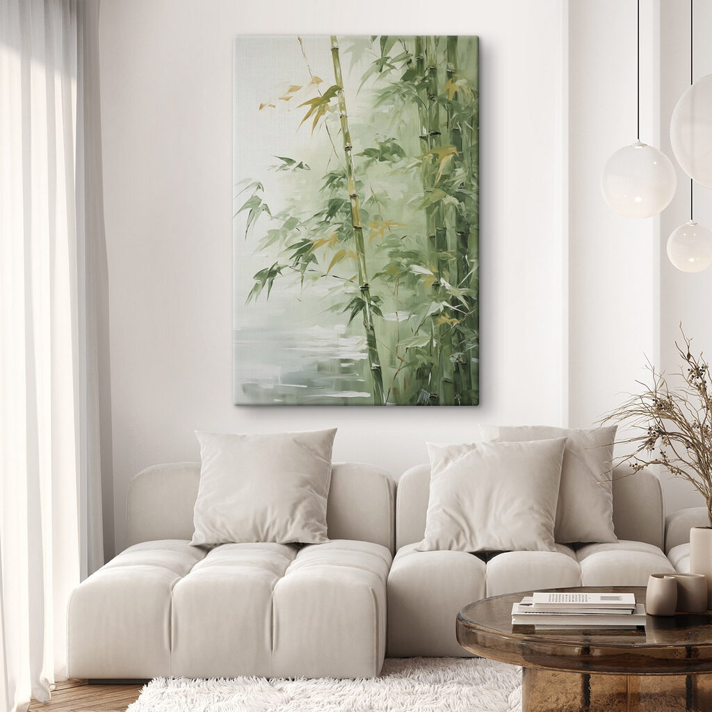 Painting of a bamboo tree