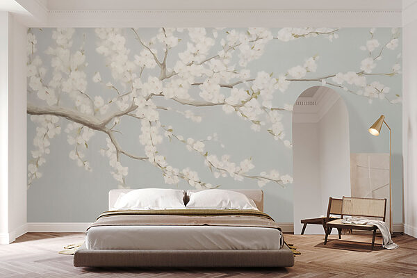 Fototapeta Obraz stromu s bílými květy