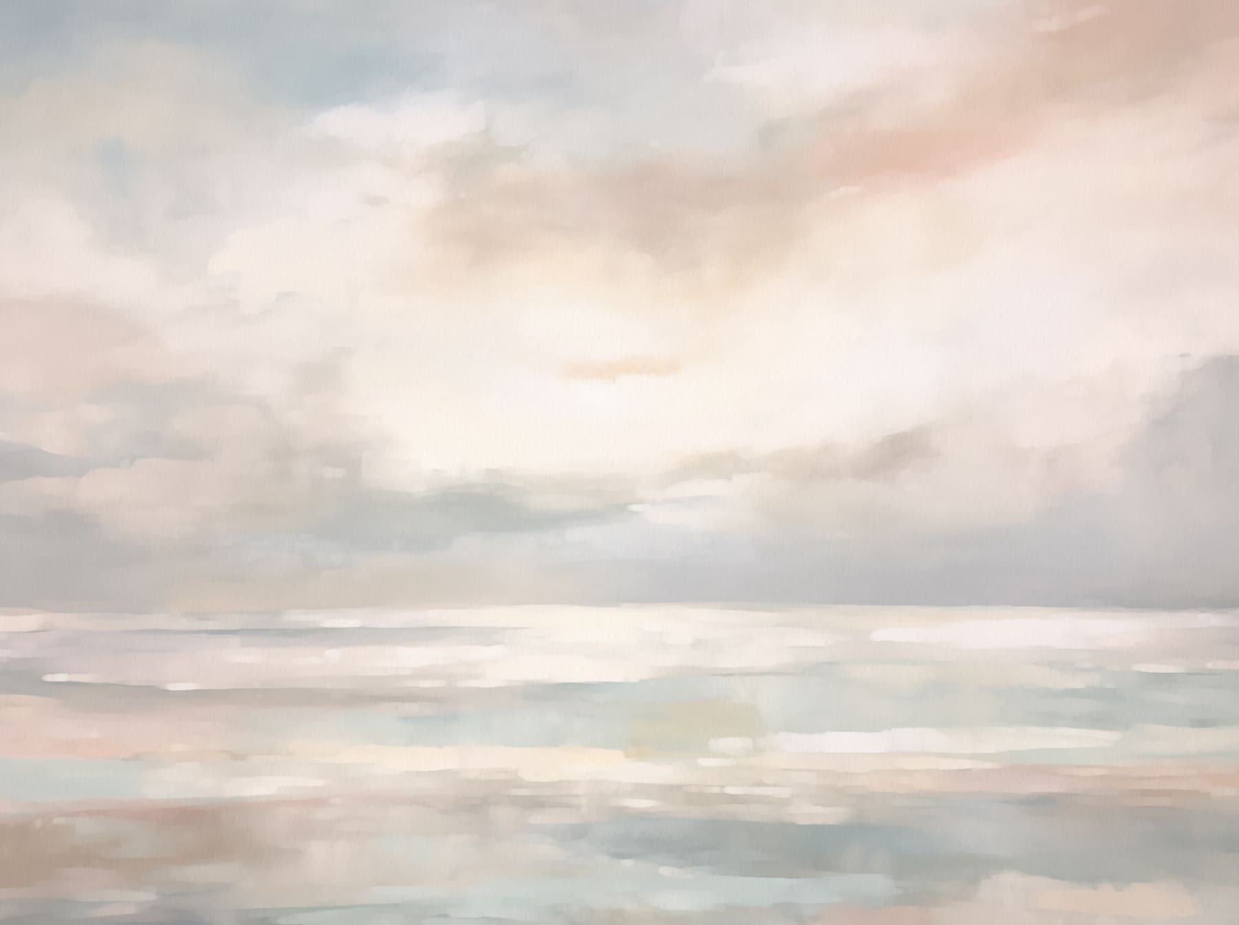 Painting of a cloudy sky