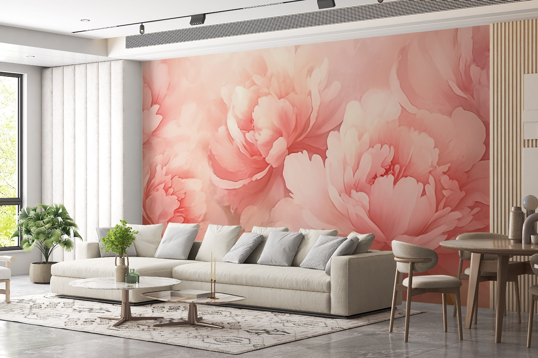 Delicate blossoms in soft hues