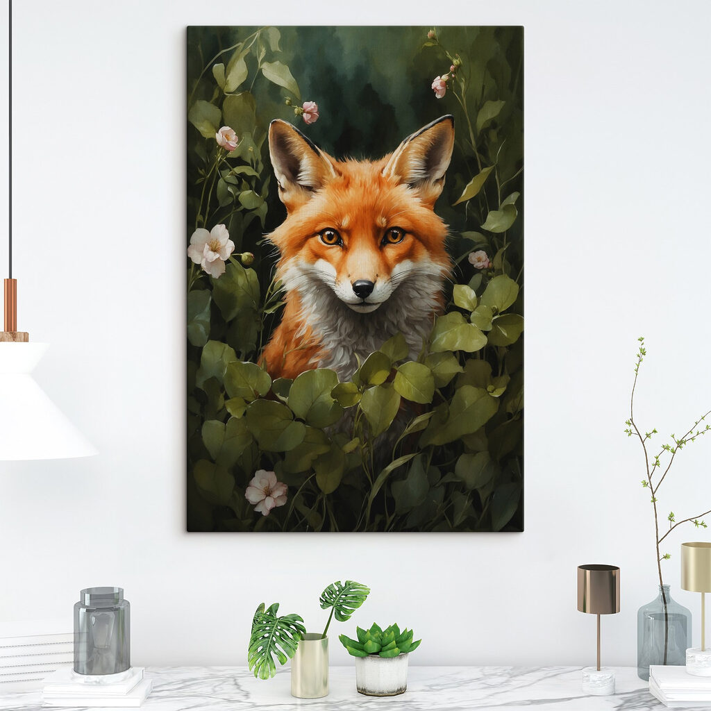 Fox in a bush