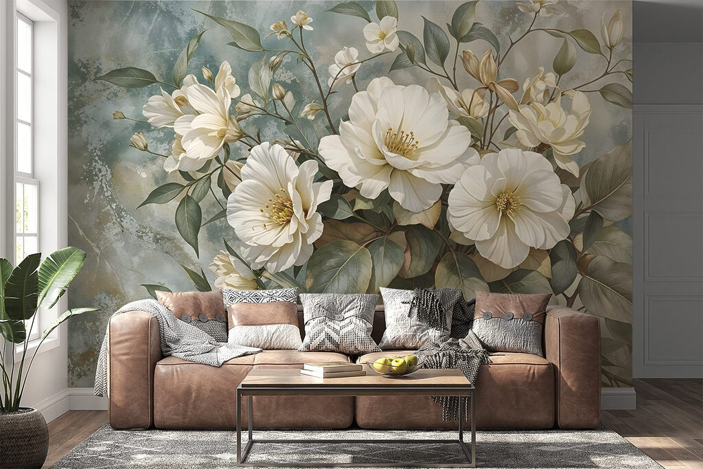 Delicate blooms against a soft backdrop