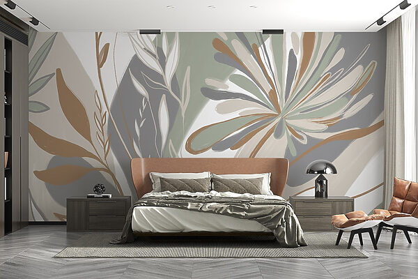 Abstraktní květinový design inspirovaný přírodou. Abstraktní květinový design inspirovaný přírodou.