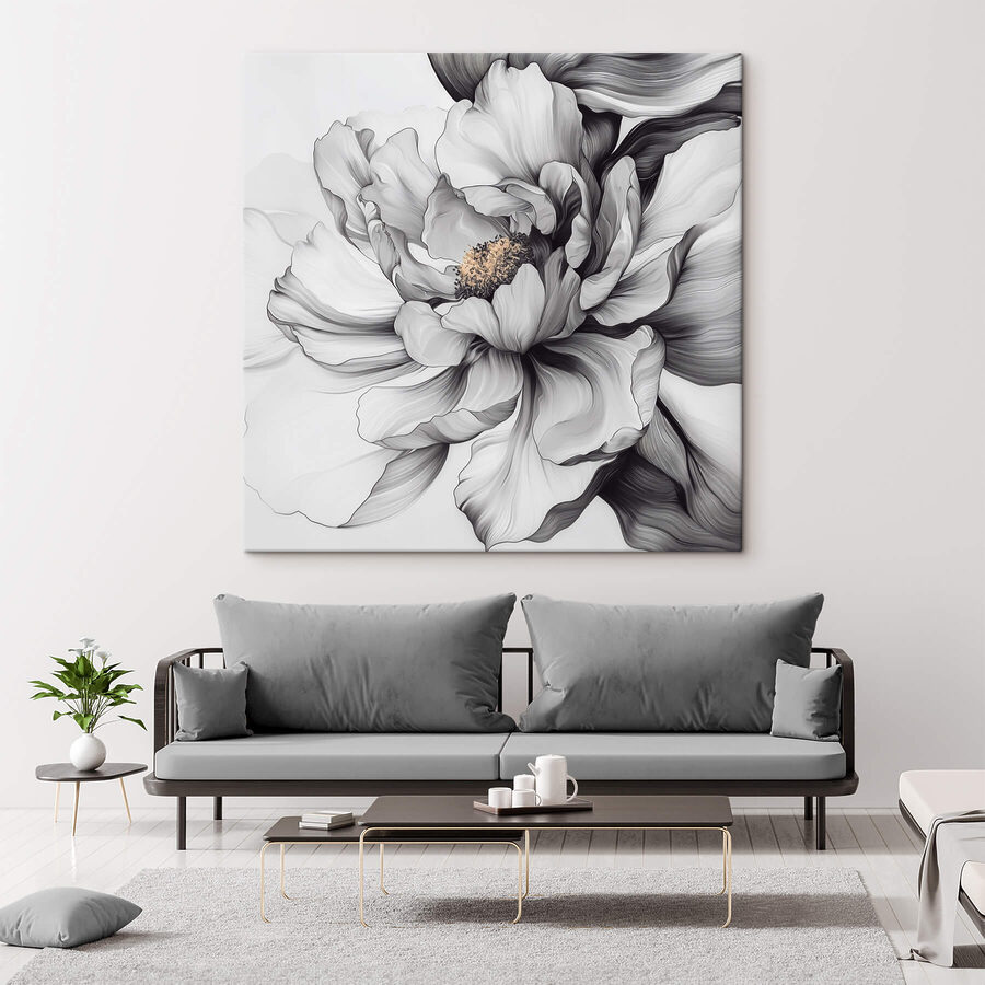 Elegantní květinový design v jednobarevných odstínech Elegantní květinový design v jednobarevných odstínech