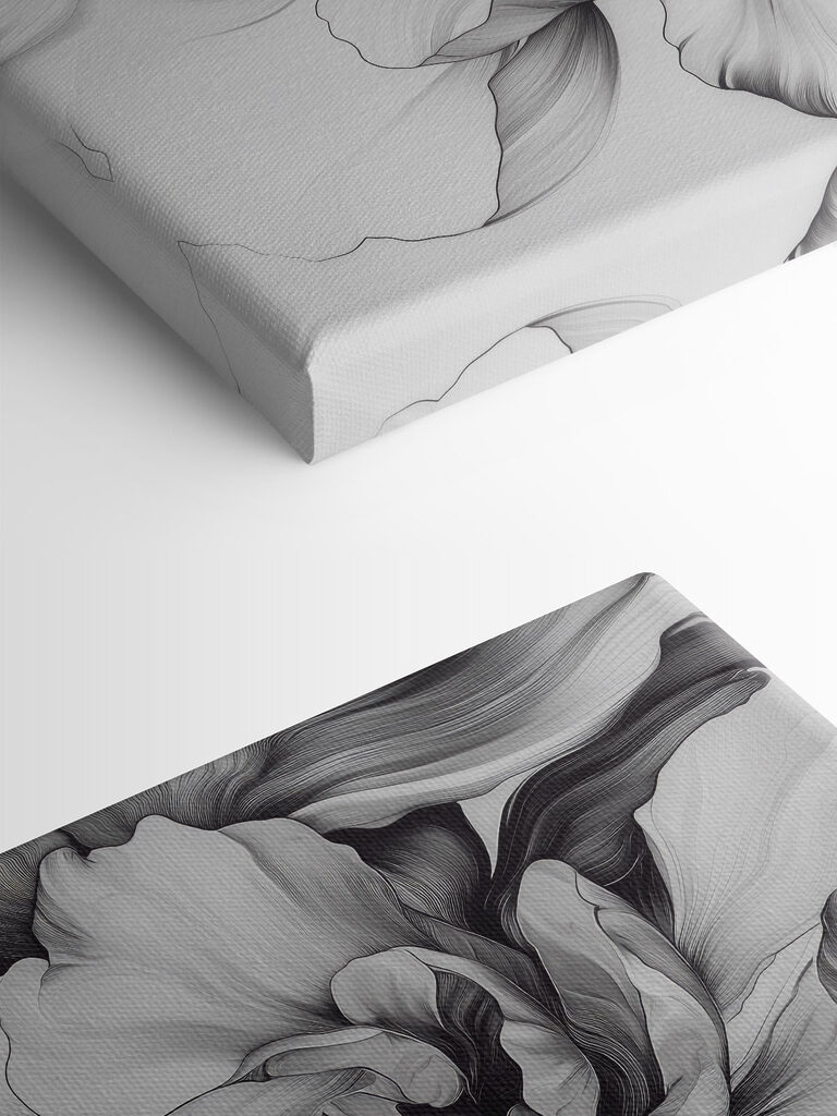 Elegant floral design in monochrome hues Elegant floral design in monochrome hues