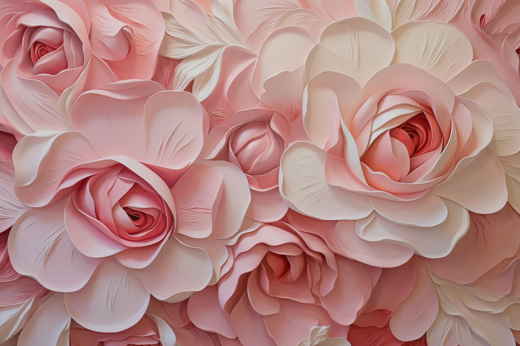 Beautiful pastel blooms in harmony