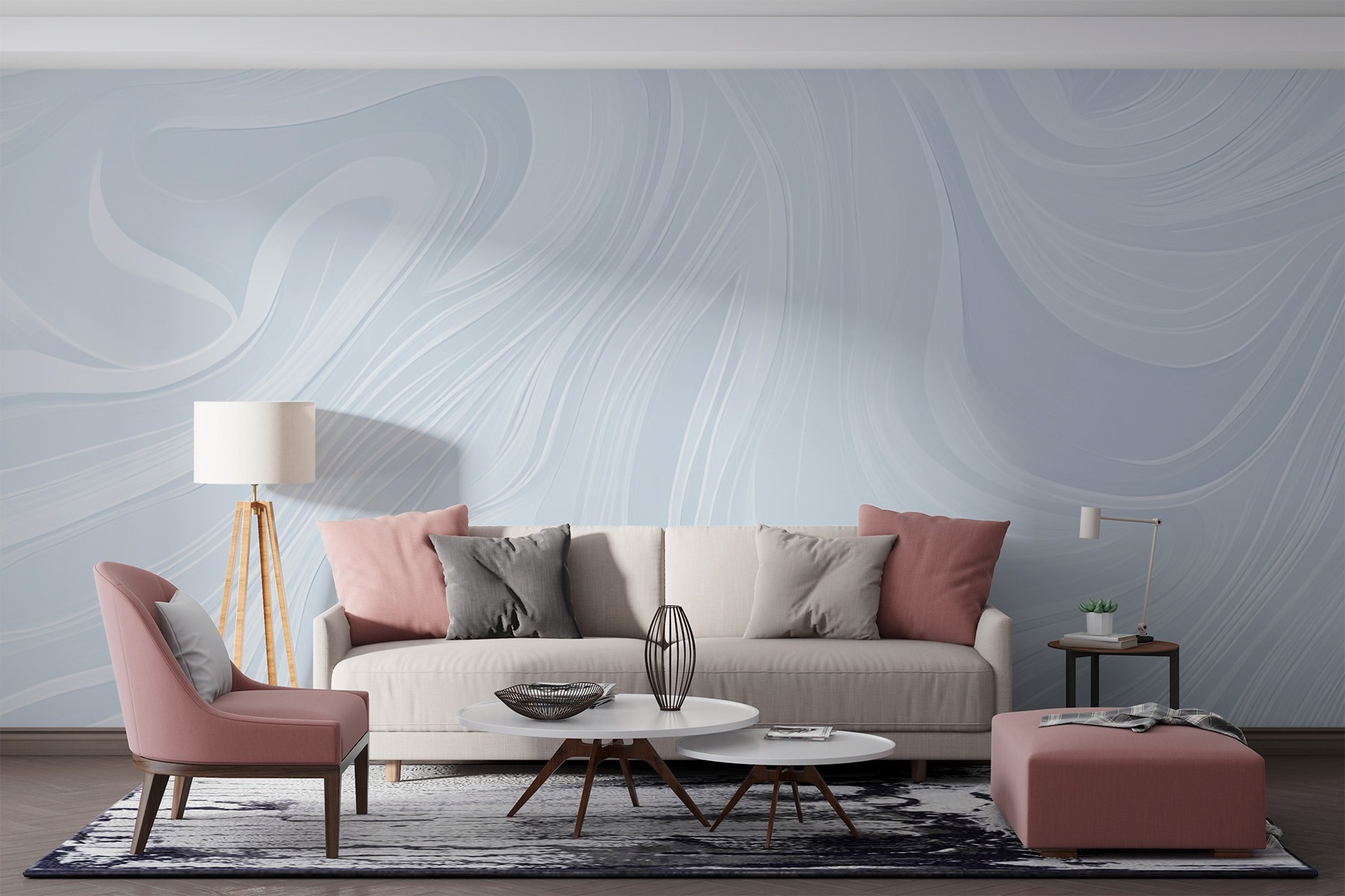 White and grey swirly background