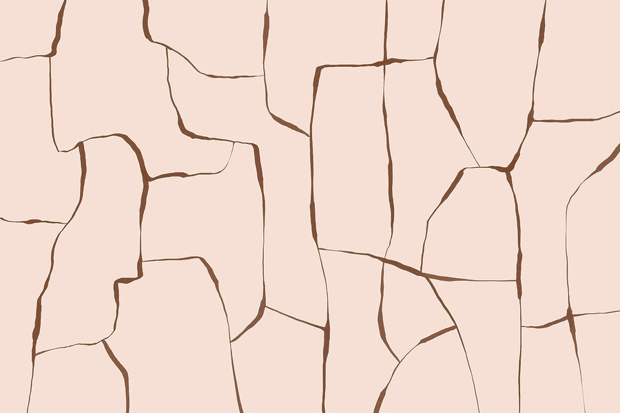 Cracked pattern in soft hues Cracked pattern in soft hues