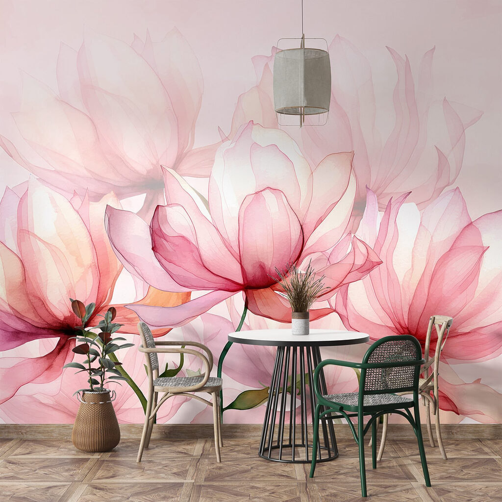 Soft petals in gentle hues