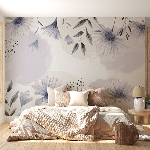 Jemný květinový akvarelový design Jemný květinový akvarelový design