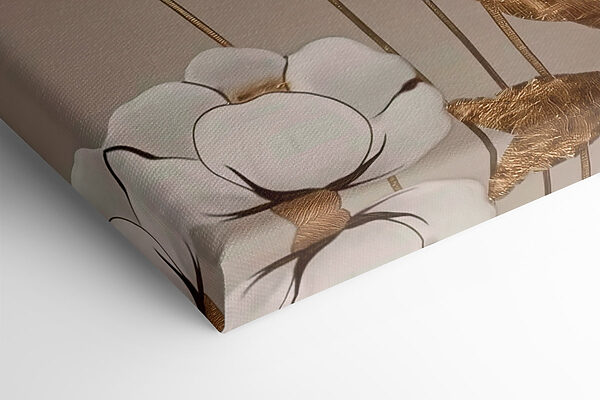 Painting of flowers and leaves