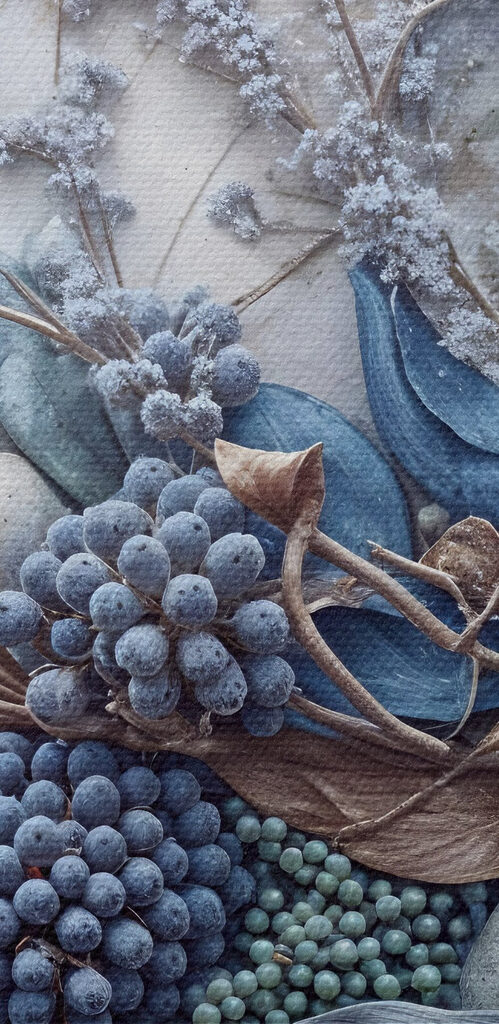 Floral arrangement in cool tones Floral arrangement in cool tones