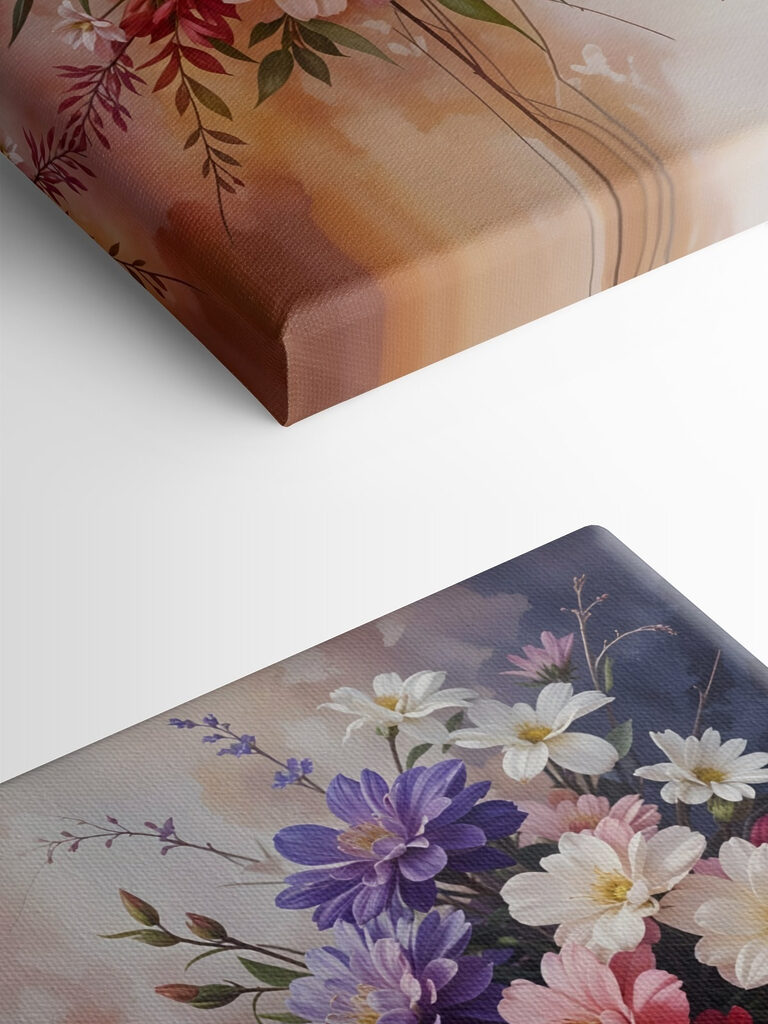 Group of colorful flowers