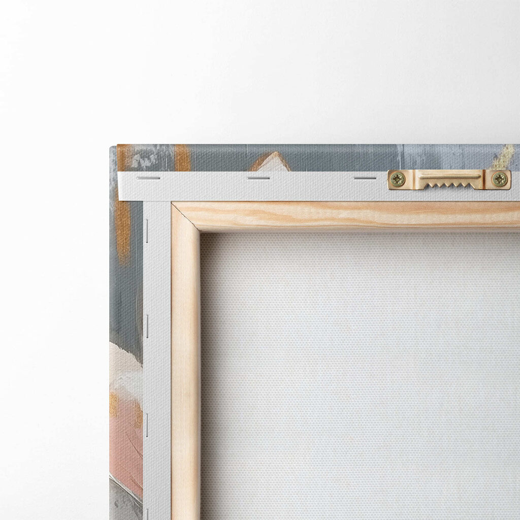 Painting of flowers on a blue background