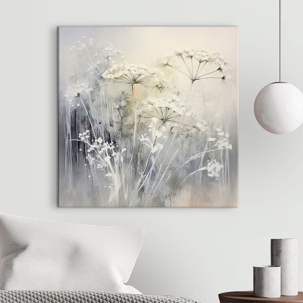 Painting of flowers and plants