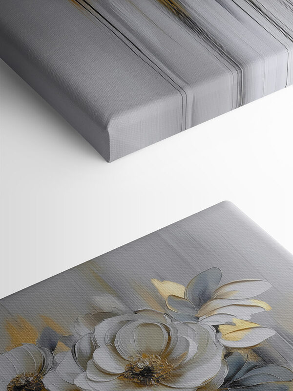 Painting of flowers on a white background Painting of flowers on a white background