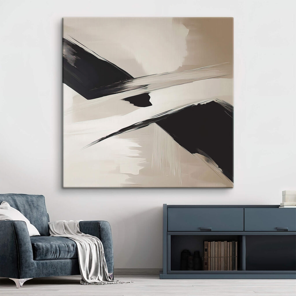 Black and white brush strokes Black and white brush strokes