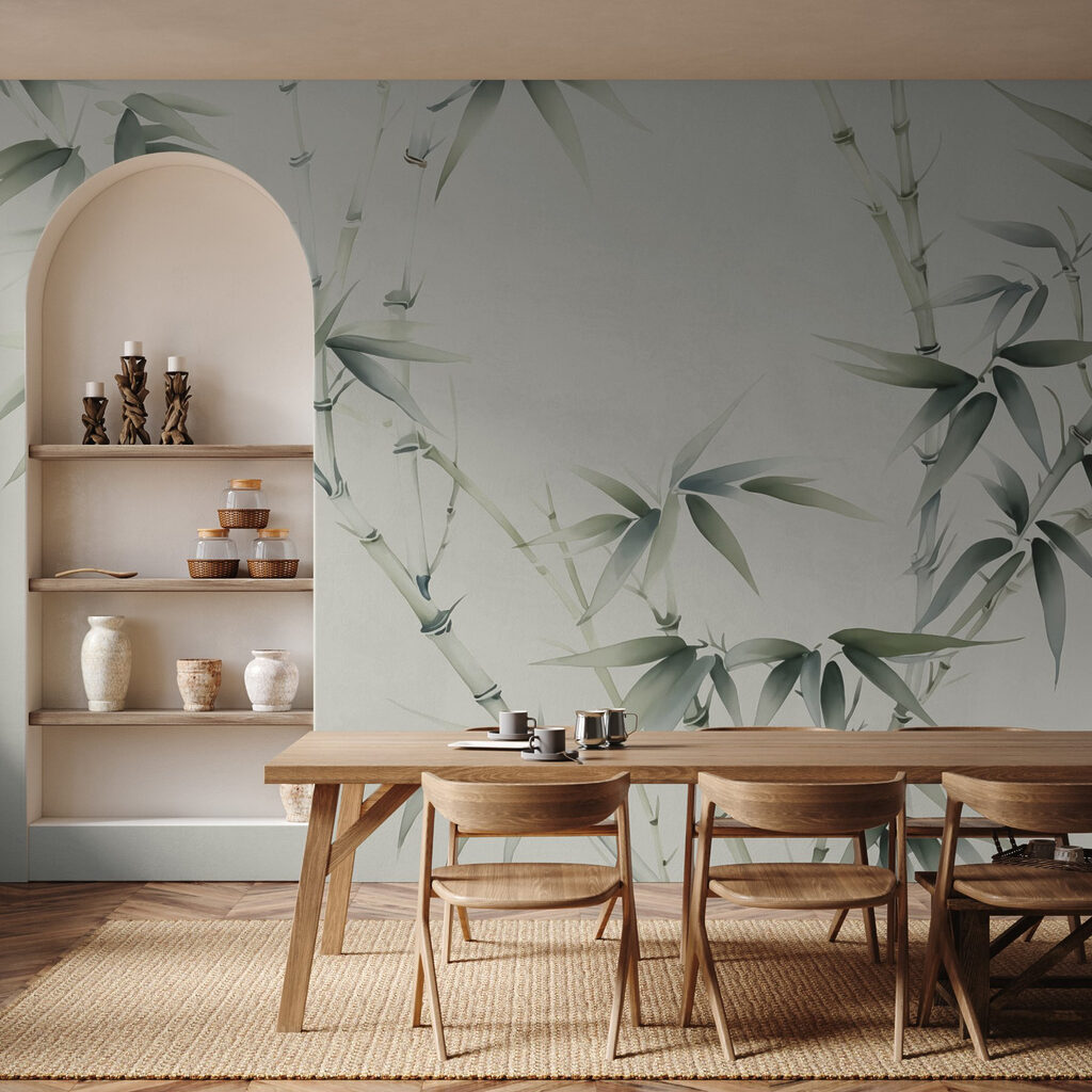 Natural elegance in bamboo arrangement