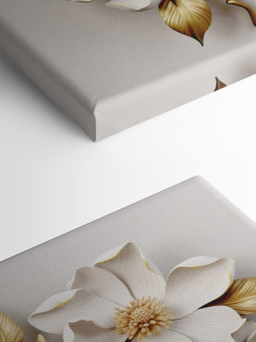 Elegantní květinový design s jemnými texturami